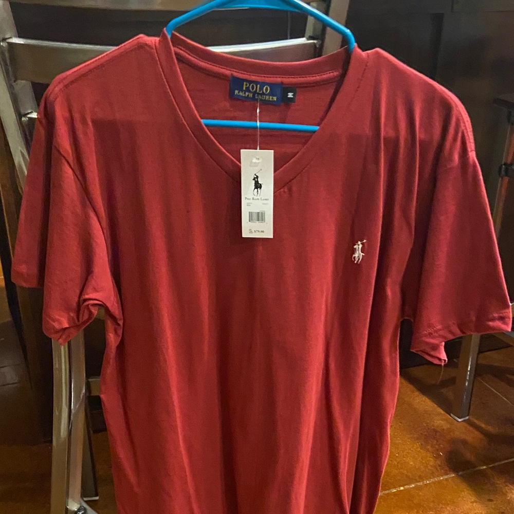 Polo by Ralph Lauren Mens Classic Red Short Sleeve‎ T-Shirt Cotton Pony Logo Tee